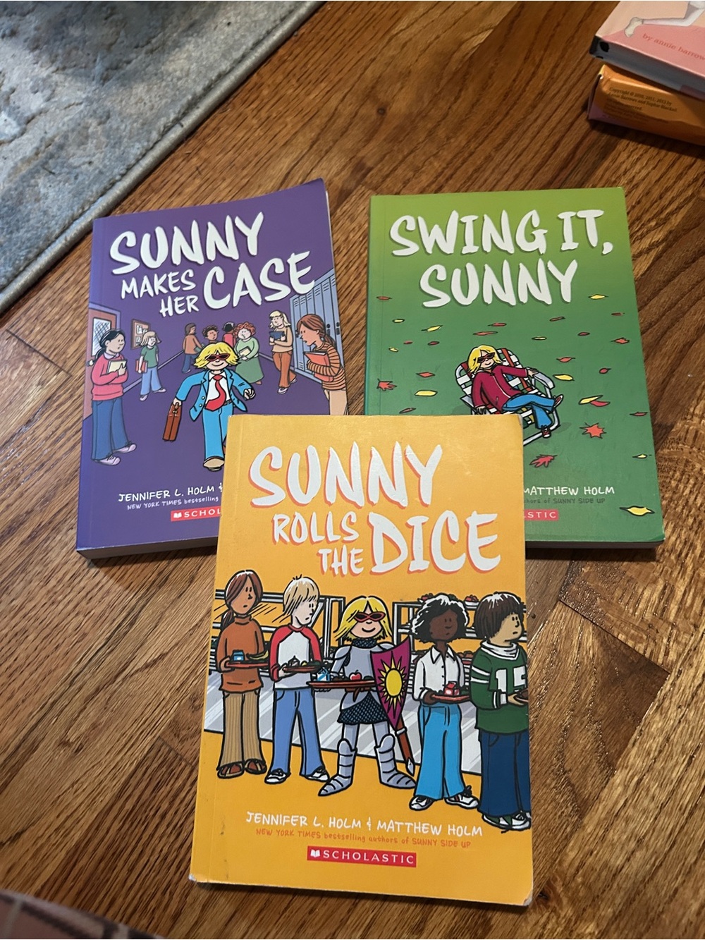 Scholastic Sunny Series Trio - Yellow, Purple, Green Covers
